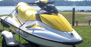 Kit de Cinta Esticadora com Catraca ou Ganchos para o Transporte de Jet Ski